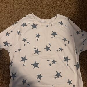 White Star Print Crewneck